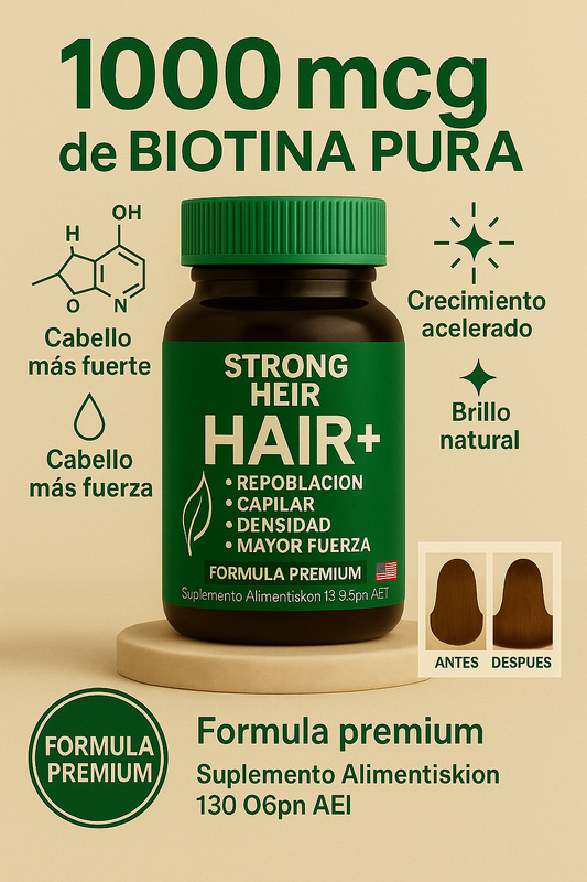 Cápsulas de Biotina Premium: Nutrición Total para tu Cabello y Uñas