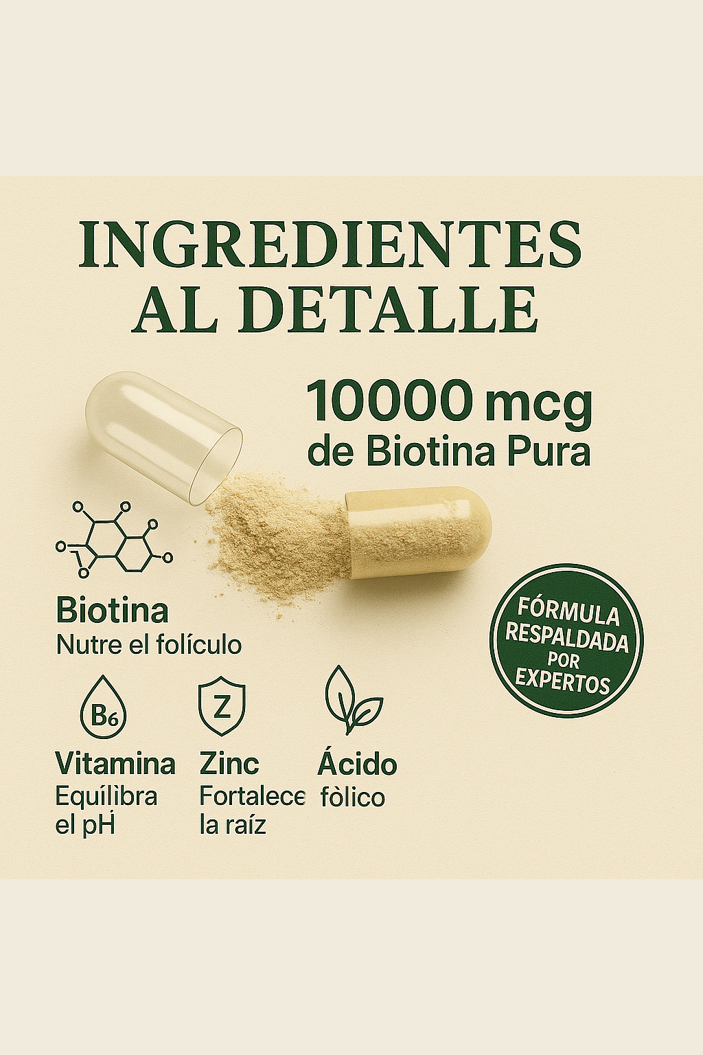 Cápsulas de Biotina Premium: Nutrición Total para tu Cabello y Uñas